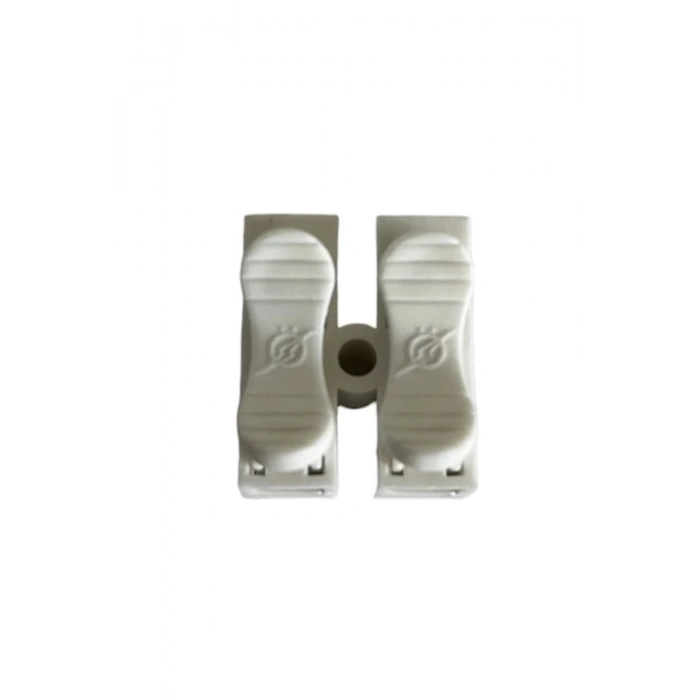 Klamens Vidasız Basmalı İkili 1 No (20 Adet) Beyaz