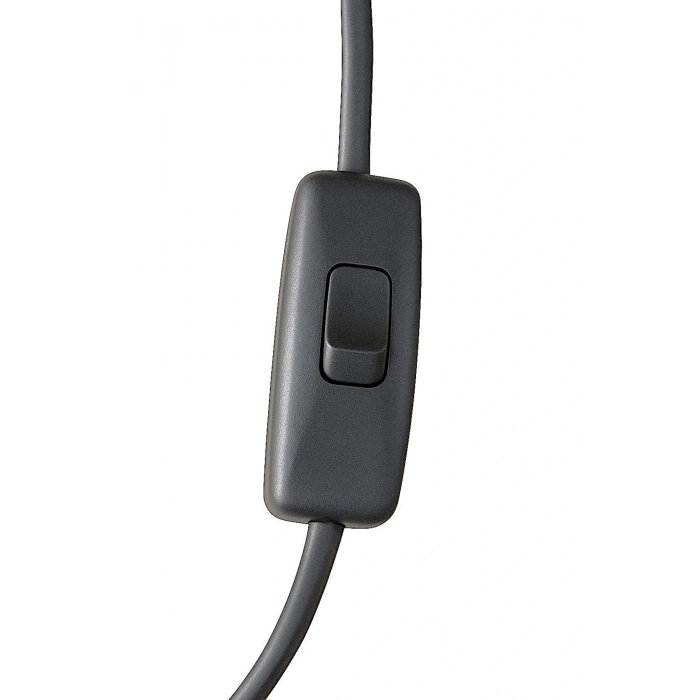 Fişli Arapuarlı Kablo (Yassı)- Anahtarlı (2X0,50) Siyah - 4 Metre