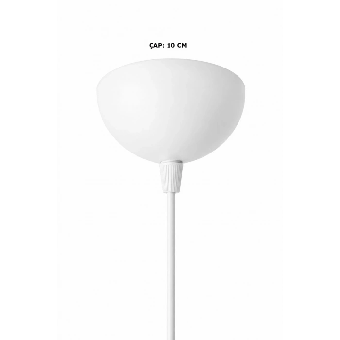 Sarkıt E27 Duy Takımı Yarım Dişli Avize Başlık Duyu Beyaz 70cm Bakalit (1 Adet)