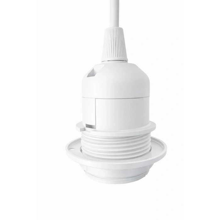 Sarkıt E27 Duy Takımı Yarım Dişli Avize Başlık Duyu Beyaz 70cm Bakalit (1 Adet)