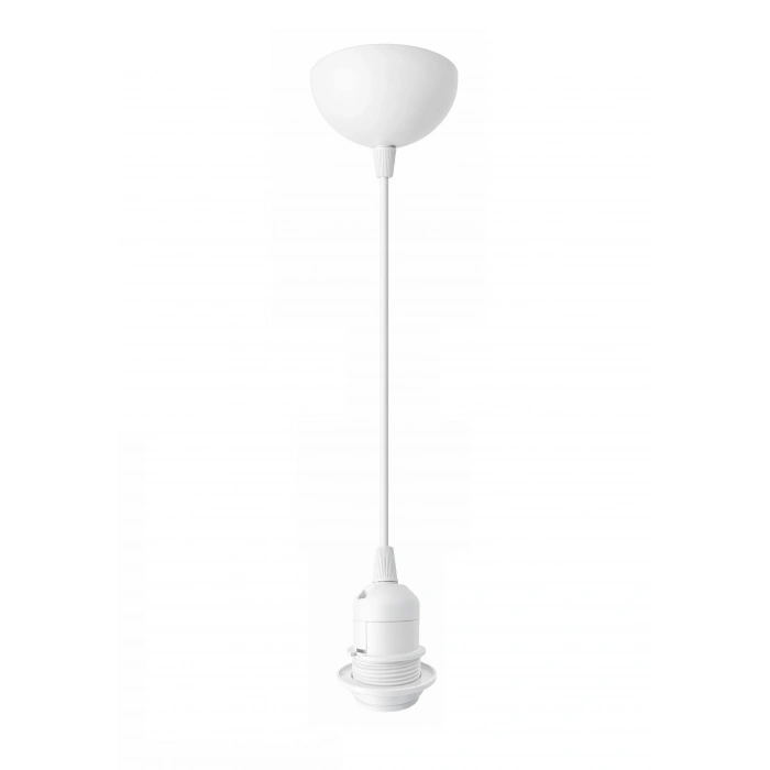 Sarkıt E27 Duy Takımı Yarım Dişli Avize Başlık Duyu Beyaz 70cm Bakalit (1 Adet)