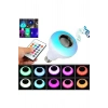 RGB Bluetooth Hoparlörlü Led Ampul 500 Lümen E27 Kumandalı