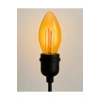 Buji Tasarım E14 Rustik Ampul Vintage Amber 2700K (5W - 400 Lümen)-(KIRILMAZ PLASTİK GÖVDE)