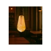 Çizgili Armut Tasarım E27 Rustik Ampul Vintage Amber 2700K (4,5W - 500 Lümen)-(KIRILMAZ PLASTİK GÖVD
