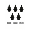 İtalyan Tip E27 Tam Dişli Duy Vidasız Geçmeli Bakalit Siyah (250V-4A) 5 Adet
