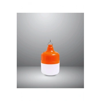 20W Usb Şarjlı Kamp Ampulü - Şarjlı Kamp Çadır Lambası 6500K