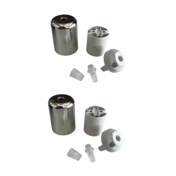 Duy Lalesi ve E27 Duy (Gümüş Renk) Plastik (2 ADET)