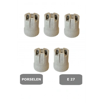 E27 Porselen Duy -(250V-4A) 5 Adet