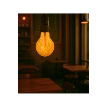 Mini Tasarım E27 Rustik Ampul Vintage Amber 2700K (4,5W - 500 Lümen)- (KIRILMAZ PLASTİK GÖVDE)