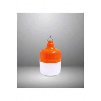 50W Usb Şarjlı Kamp Ampulü - Şarjlı Kamp Çadır Lambası 6500K