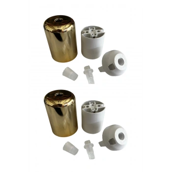 Duy Lalesi ve E27 Duy (Gold Renk) Plastik (2 ADET)