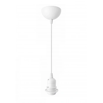 Sarkıt E27 Duy Takımı Yarım Dişli Avize Başlık Duyu Beyaz 70cm Bakalit (1 Adet)