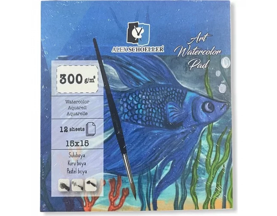 ALX.15X15 300GR 12Lİ YPŞ ART SULU BOYA DF.ALX-8837