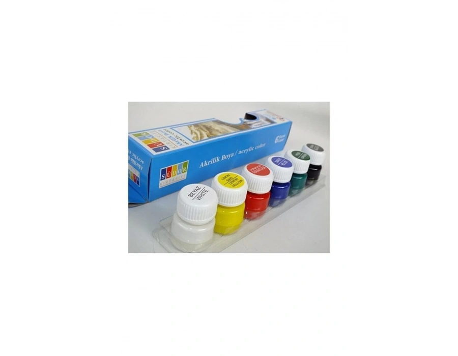 Südor Akrilik Boya Şişede 6 Renk acrilik