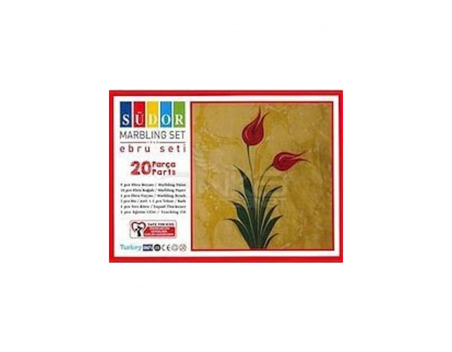 SÜDOR Ebru Boyası Seti A4 20 li