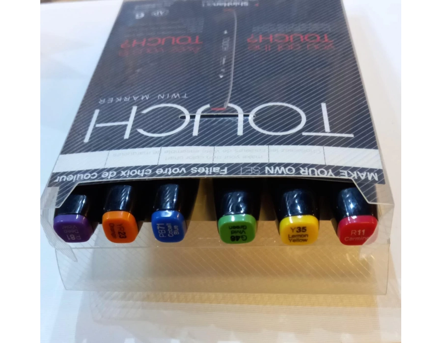 Touch Twin Marker florasan Colors set 6 adet keçeli kalem