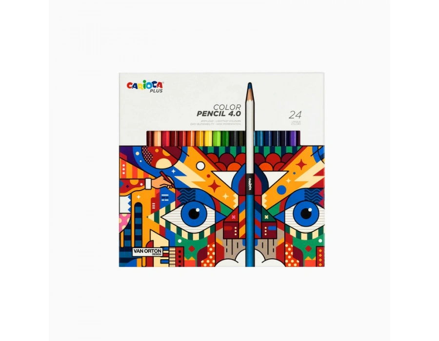 CARİOCA PLUS 4.0 KURU BOYA KALEMİ 24LÜ
