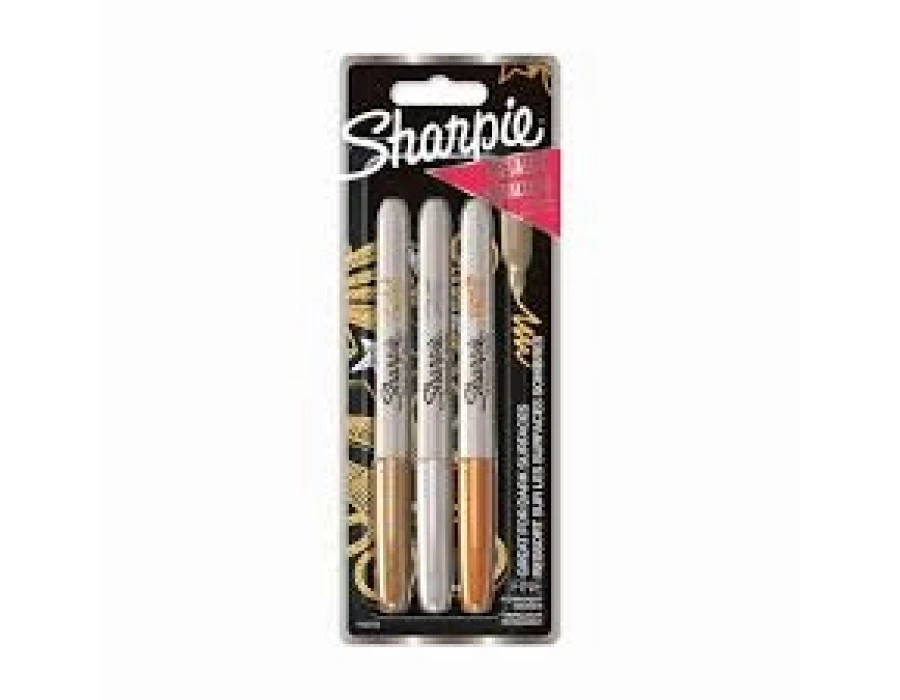 Sharpie Permanent Markör Metallic 3 lü