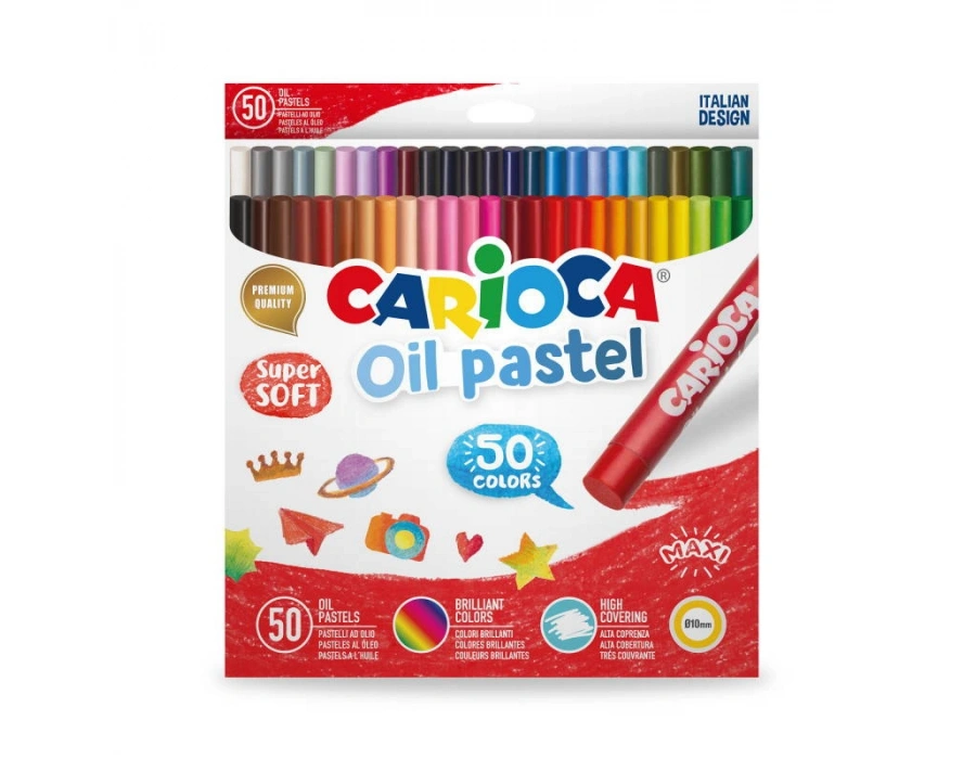 CARİOCA YAĞLI PASTEL BOYA MAXİ PAKET 50Lİ