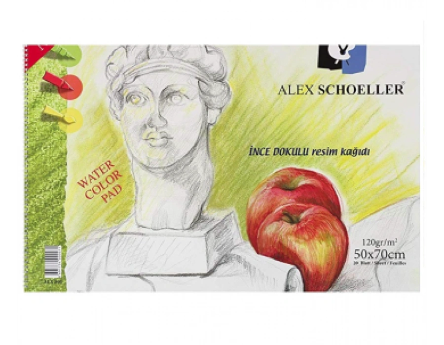 Alex Schoeller Resim Defteri 50X70 Cm Spralli 120 Gram 20Li