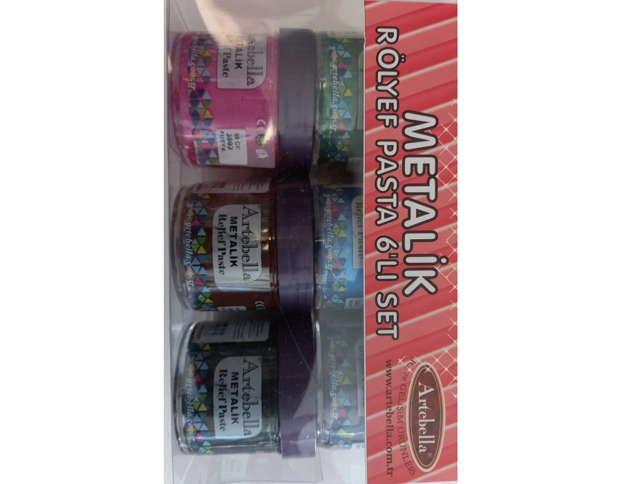 Artebella metalik Rölyef Pasta rpalS0001 50 cc 6Lı Set-2