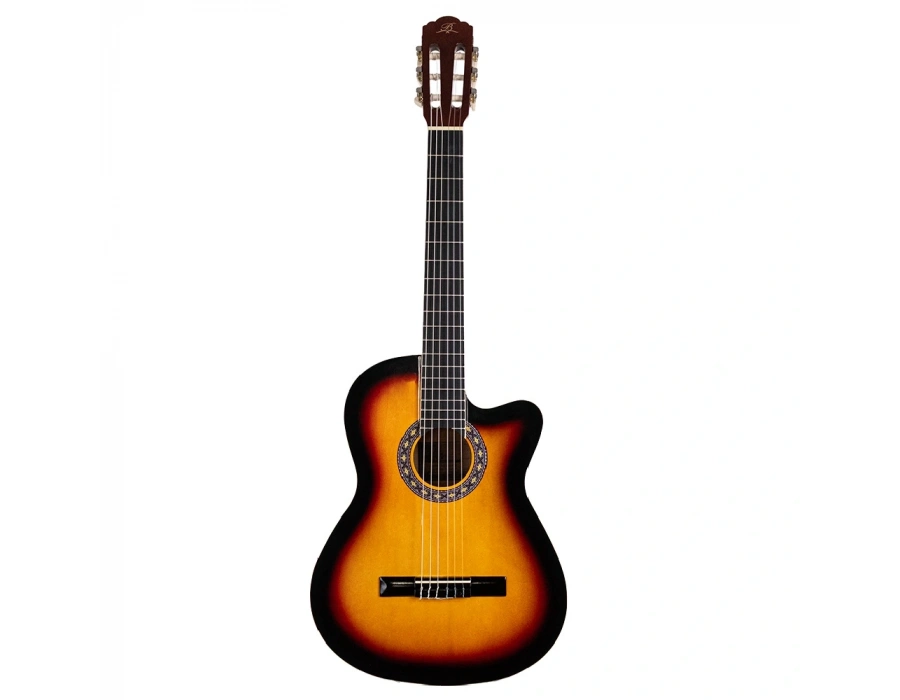 BARCELONA LC 3900 CSB / Cutaway Klasik Gitar - Sunburst Renk