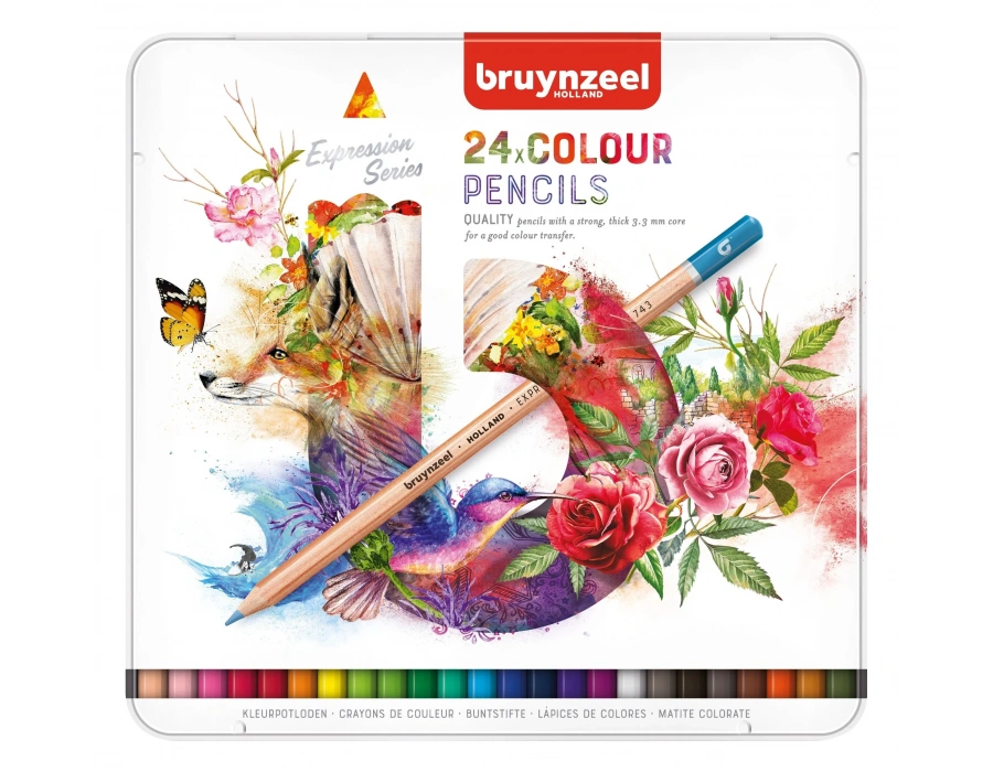 Bruynzeel Expression Colour 24lü Kuru Kalem Boya Seti