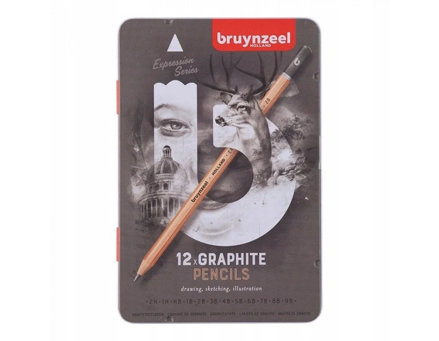 Bruynzeel Expression Graphite Dereceli Karakalem Seti 12li