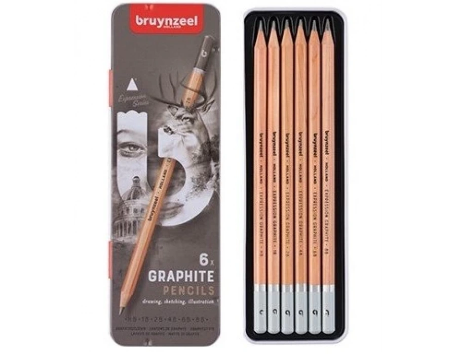 Bruynzeel Expression Graphite Dereceli Karakalem Seti 6lı