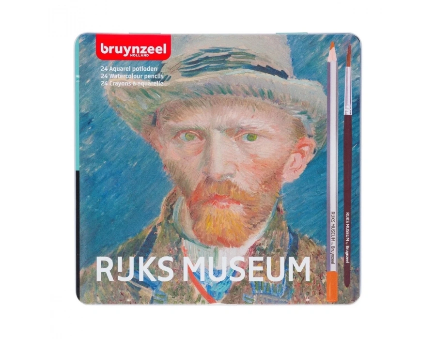 Bruynzeel Rijks Museum Sulu Boya Kalem Seti 24 Renk Van Gogh Metal Kutu