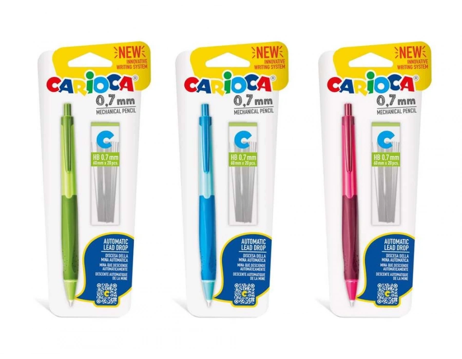 CARİOCA 0,7MM VERSATİL KALEM + HB 0,7MM UÇ BLİSTERLİ (1 adet)
