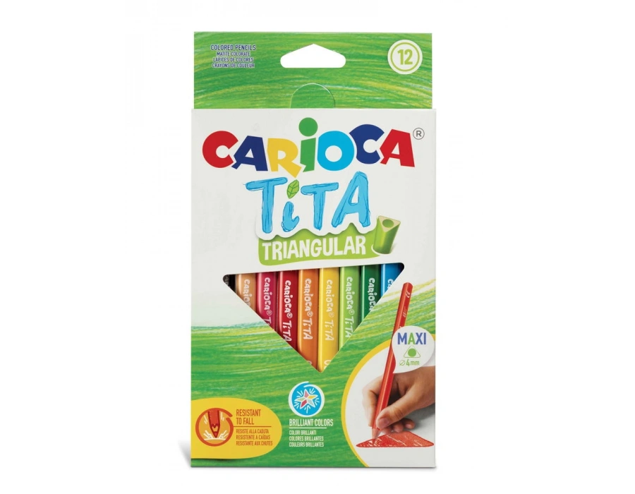 CARIOCA Corioca Tita Maxi Üçgen Kuru Boya 12