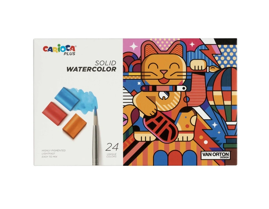 CARİOCA PLUS TABLET SULU BOYA 24LÜ (FIRÇALI)