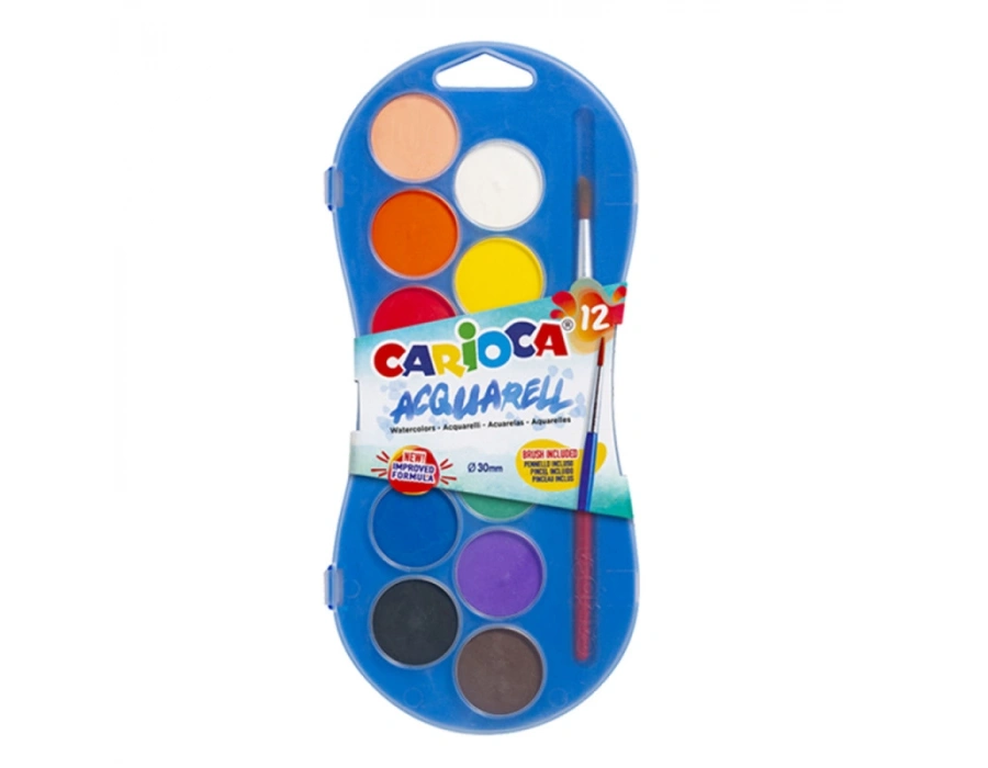 CARİOCA SULU BOYA 30 MM.12Lİ YENİ