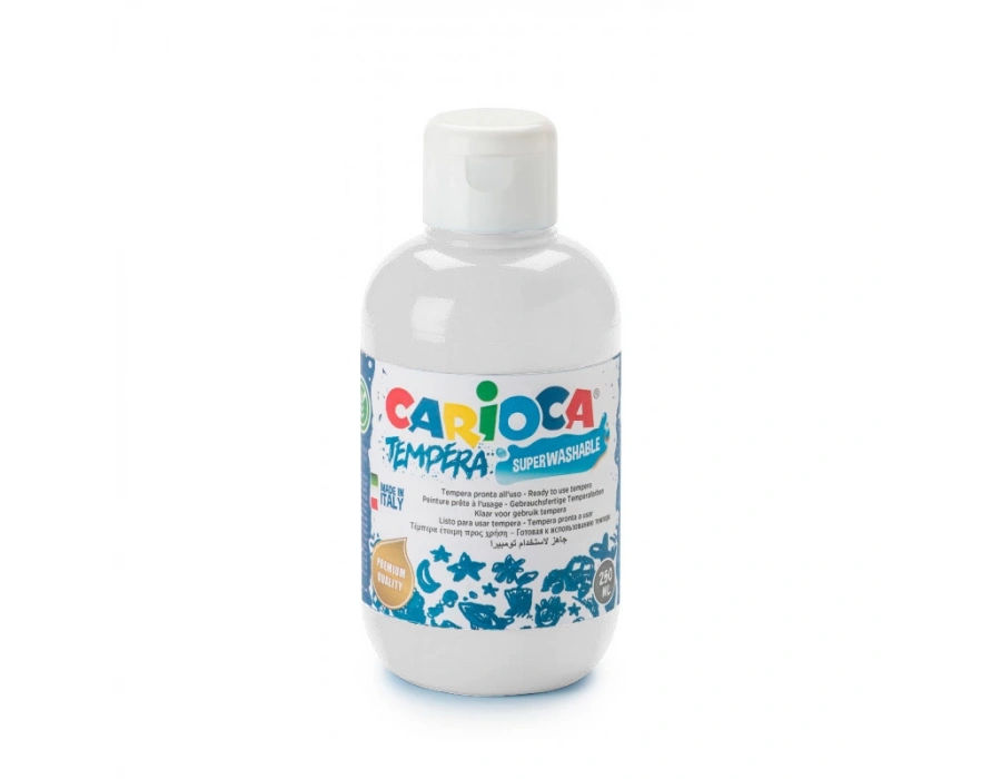 CARİOCA TEMPERA SULUBOYA SÜPER YIKANABİLİR BEYAZ 250 ML.