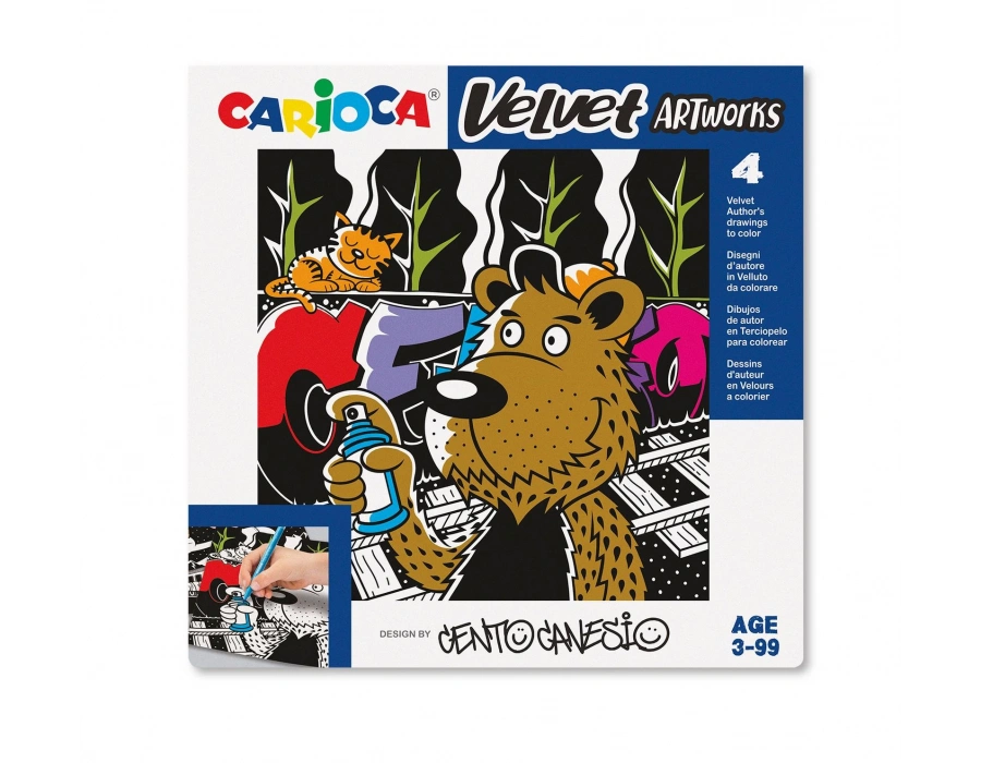 CARİOCA VELVET KADİFE BOYAMA CENTO GRAFFITI