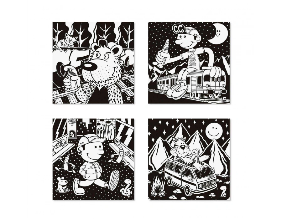 CARİOCA VELVET KADİFE BOYAMA CENTO GRAFFITI