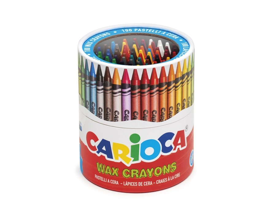 CARİOCA WAX YIKANABİLİR PASTEL BOYA KALEMİ 100LÜ