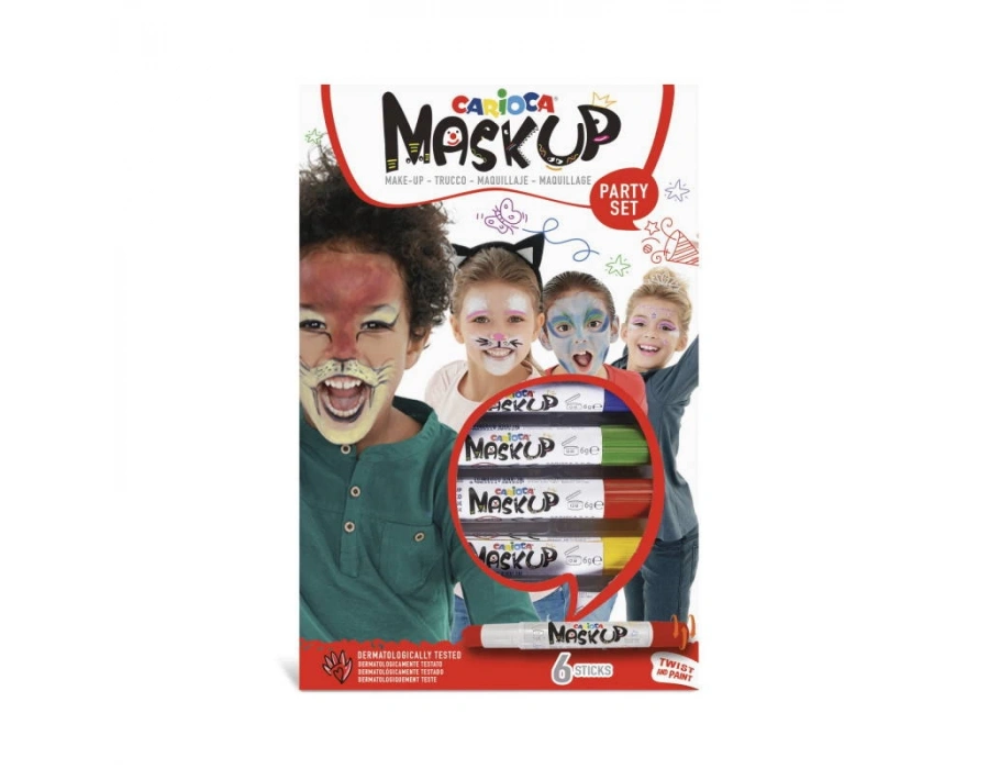 CARİOCA YÜZ BOYASI 6 GR. 6 RENK  maskup