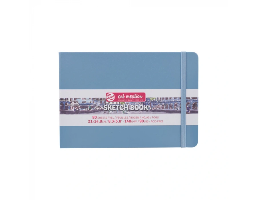 Çizim Defteri 21 x 14,8 cm - Talens Art Creation - Göl Mavisi, 140 g, 80 yaprak