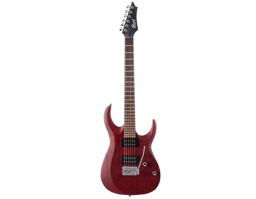 CORT X100 OPBC ELEKTRO GİTAR, OPEN PORE BLACK CHERRY (H-H)