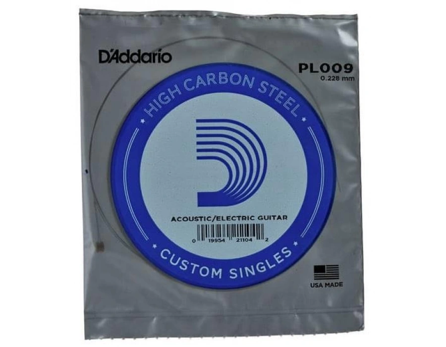 DADDARİO PL009 ELEKTRO VE AKUSTİK TEK TEL, E-(Mİ), HIGH CARBON ST