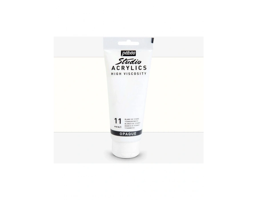 Pebeo Akrilik Boya Studio 100ML Titanium White 11
