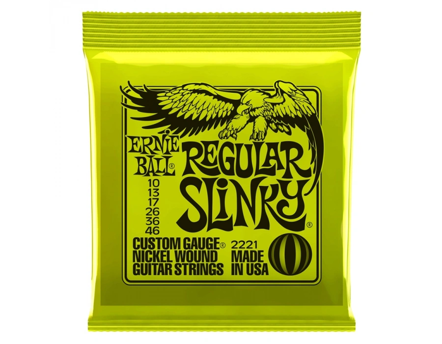 Ernie Ball P02221 Regular Slinky Nickel 10-46 Elektro Gitar Teli