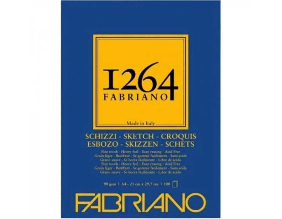 FABRIANO 1264 SCHIZZI A4 - 90 GR - F-1264 ESKİZ BLOĞU