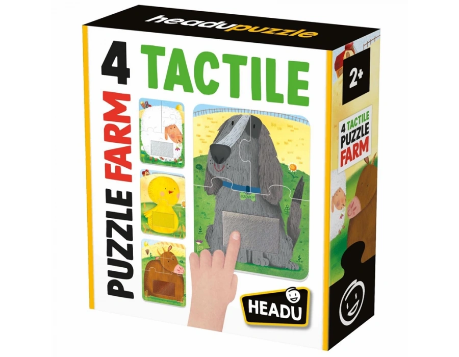 HEADU 4 TACTILE PUZZLE FARM (+2 YAŞ)