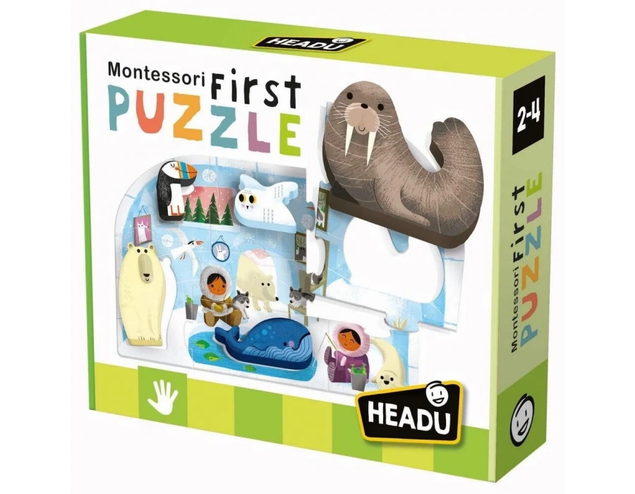 Headu Montessori First Puzzle Pole (2-4 Yaş)