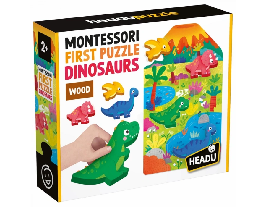 HEADU MONTESSORI MY FIRST PUZZLE DINOSAURS