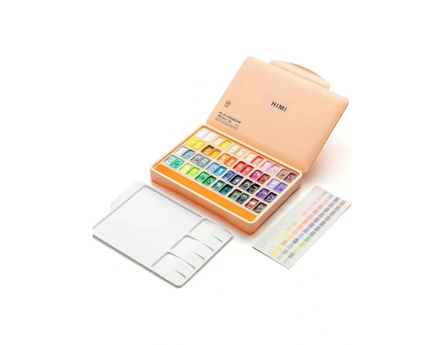 Himi Jelly Cup Gouache Set -18 colours(purpleCa)