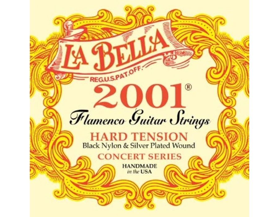 La Bella 2001 Flamenko Sert Gerilim Naylon Gitar Telleri, Tam Set